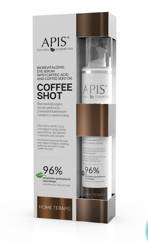 Биоревитализирующая сыворотка для глаз 10мл с роллером COFFEE SHOT HOME CARE 54005H